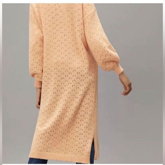 Anthropologie FRNCH Paris Clementine Longline Duster Cardigan with pockets OS - Picture 5 of 11